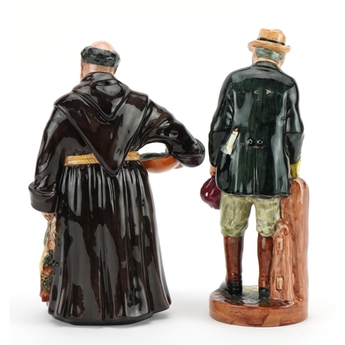 1092 - Two Royal Doulton figures comprising The Jovial Monk HN2144 and The Gaffer HN2053, the largest 20cm ... 