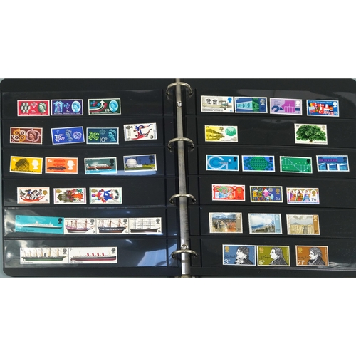 576 - Three albums of predominantly British mint unused stamps, various denominations and genres including... 