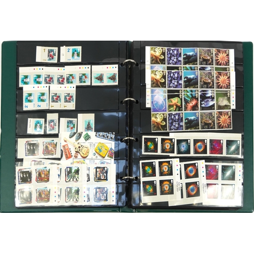 576 - Three albums of predominantly British mint unused stamps, various denominations and genres including... 