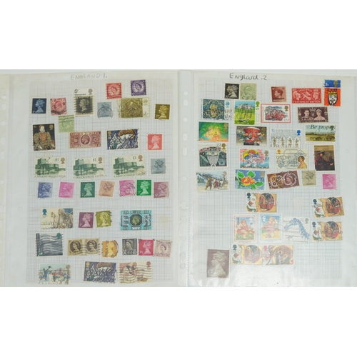 576 - Three albums of predominantly British mint unused stamps, various denominations and genres including... 