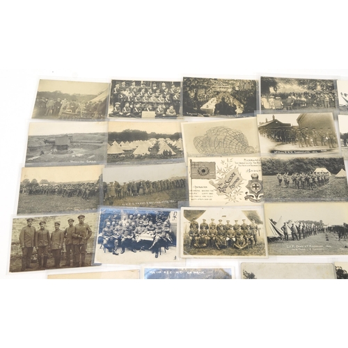 569 - British and French military interest photographic postcards including examples titled Lincoln Imperi... 