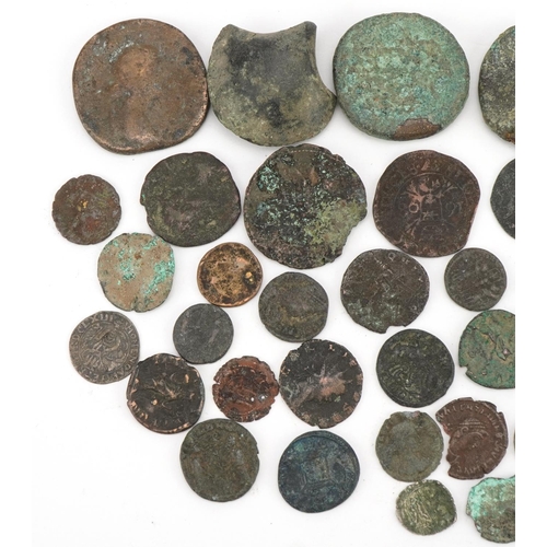 533 - Collection of Roman and later coins, various Emperors and denominations