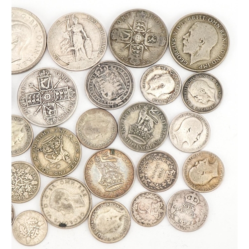 531 - Victorian and later pre 1947 British coinage including florins and sixpences