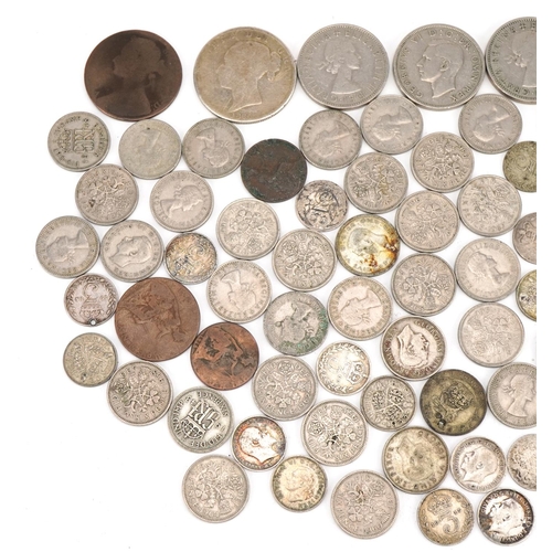 492 - Victorian and later British coinage including half crowns and sixpences, 280.0g