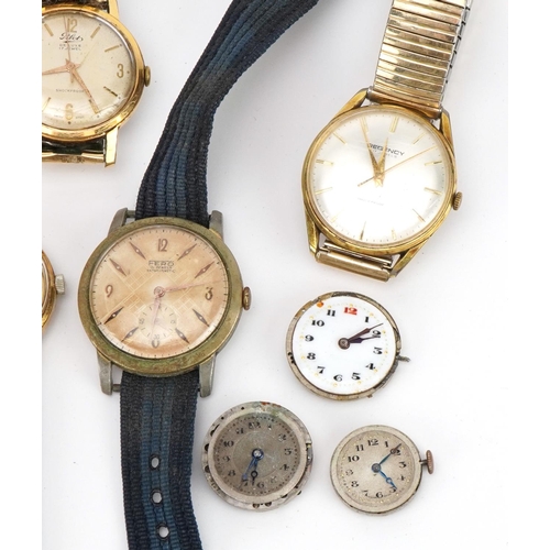 2653 - Vintage and later wristwatches, pocket watches and movements including Fero, Strad and Mapex