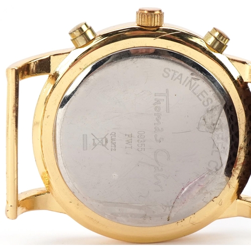 2651 - Thomas Calvi, gentlemen's wristwatch with spare straps and box, 42mm in diameter