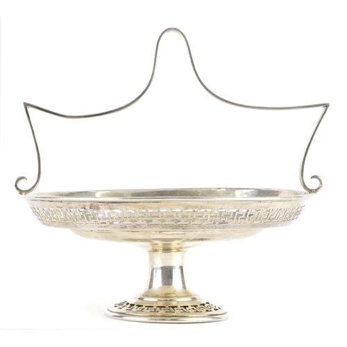 2676 - Fenton Brothers Ltd, Edwardian silver pedestal bonbon dish with pierced rim, Sheffield 1907, 15.5cm ... 