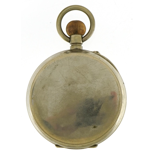 2712 - J A S Ritchie & Son Edinburgh, oversized Goliath pocket watch, the enamel dial having Roman numerals... 