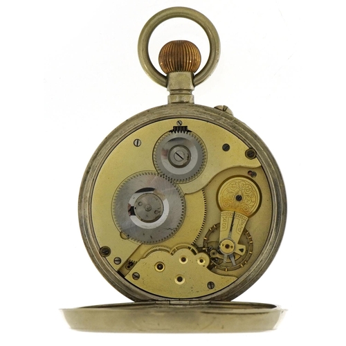 2712 - J A S Ritchie & Son Edinburgh, oversized Goliath pocket watch, the enamel dial having Roman numerals... 