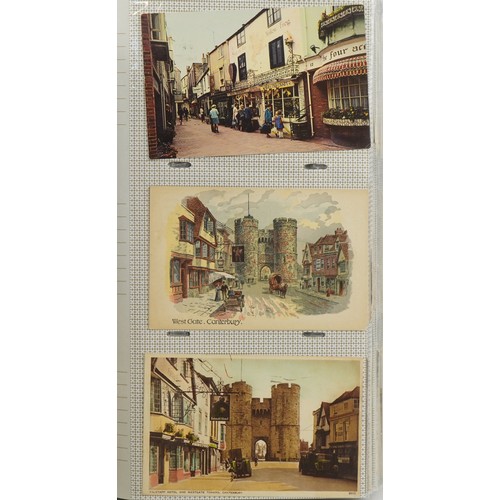 568 - Large collection of early 20th century and later topographical and social history postcards arranged... 