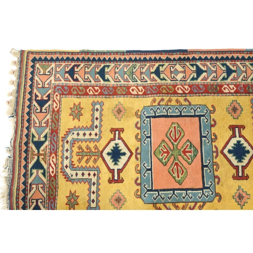 1020 - Rectangular Turkish kilim rug having and allover traditional design, 185cm x 125cm