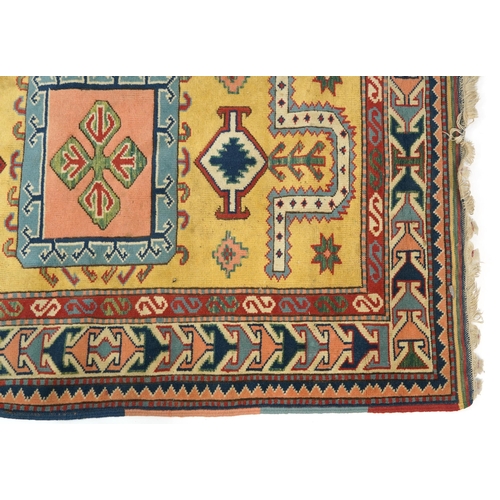 1020 - Rectangular Turkish kilim rug having and allover traditional design, 185cm x 125cm