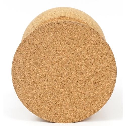 1022 - Champagne cork design stool, 48cm high