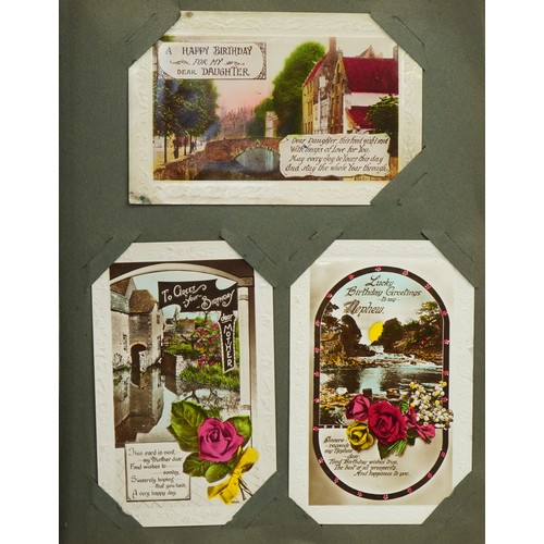 584A - Album of one hundred and thirty greetings postcards