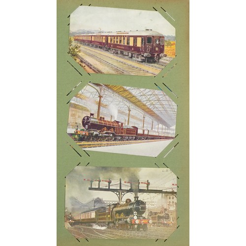 583A - Album of ninety topographical and railway postcards