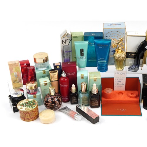 443 - Ladies toiletries and perfumes including Bvlgari Jasmin Noir, Yves Saint Laurent Black Opium, Elemis... 