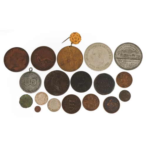 2390 - Early 19th century and later British and World coinage, medals and medallions including The Internat... 