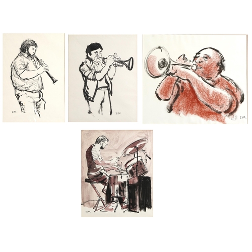 1603 - Karel Lek - Jaz Musicians playing instruments including Alun Davies and Stan Williams, four Welsh mi... 