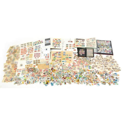 2531 - Collection of antique and later world stamps, some arranged in albums, including Denmark and Canada