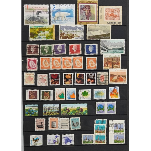 2531 - Collection of antique and later world stamps, some arranged in albums, including Denmark and Canada