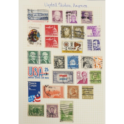 2531 - Collection of antique and later world stamps, some arranged in albums, including Denmark and Canada