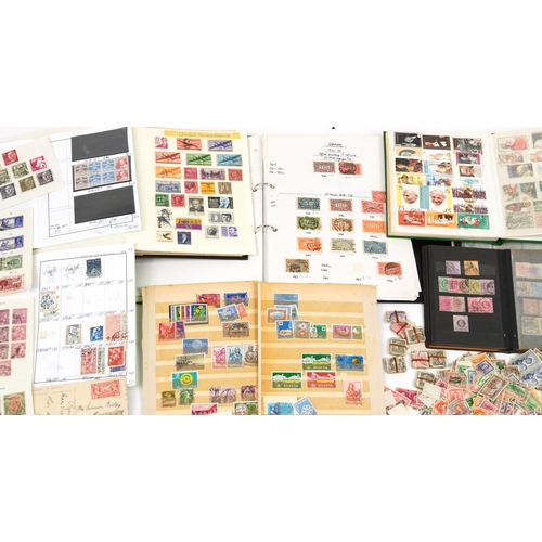 2531 - Collection of antique and later world stamps, some arranged in albums, including Denmark and Canada