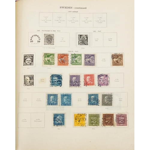 2530 - Collection of 19th century and later world stamps arranged in two Ideal postage stamp albums