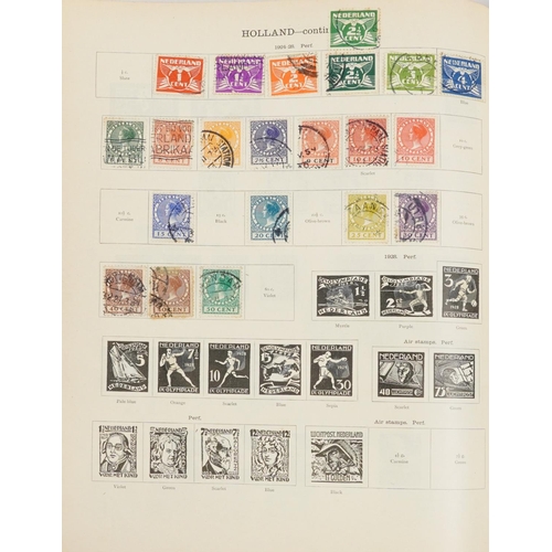 2530 - Collection of 19th century and later world stamps arranged in two Ideal postage stamp albums