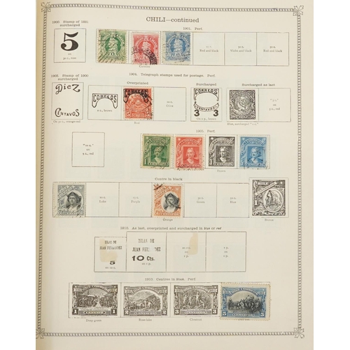 2530 - Collection of 19th century and later world stamps arranged in two Ideal postage stamp albums