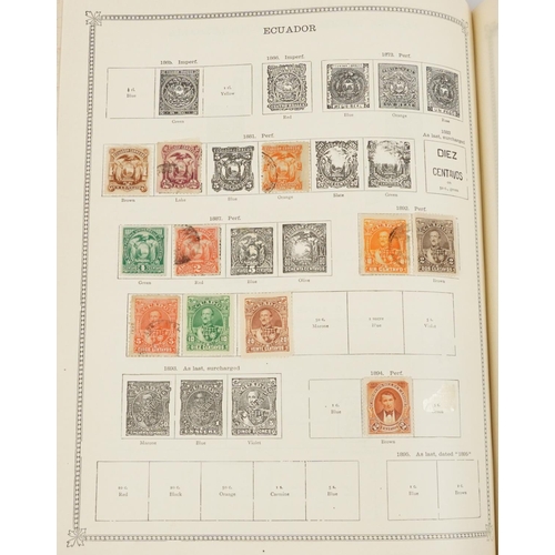 2530 - Collection of 19th century and later world stamps arranged in two Ideal postage stamp albums