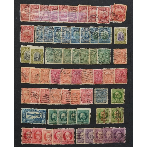 2534 - Collection of 19th century world stamps arranged on covers and in three albums including Cuba and Fr... 