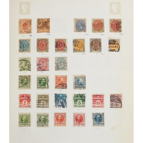 2534 - Collection of 19th century world stamps arranged on covers and in three albums including Cuba and Fr... 