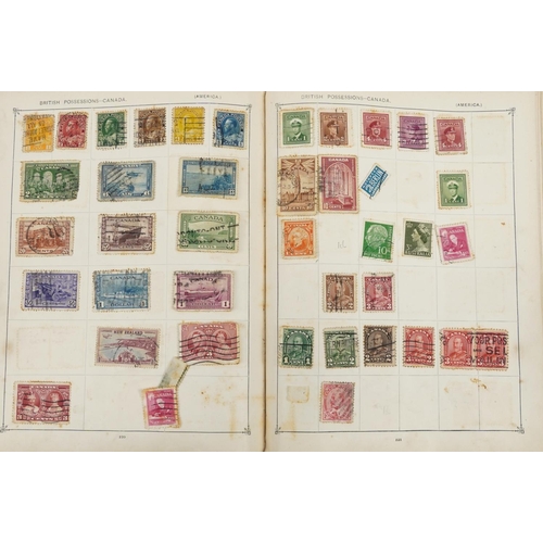 2532 - 19th century and later ephemera including world stamps arranged in an album and cigarette cards