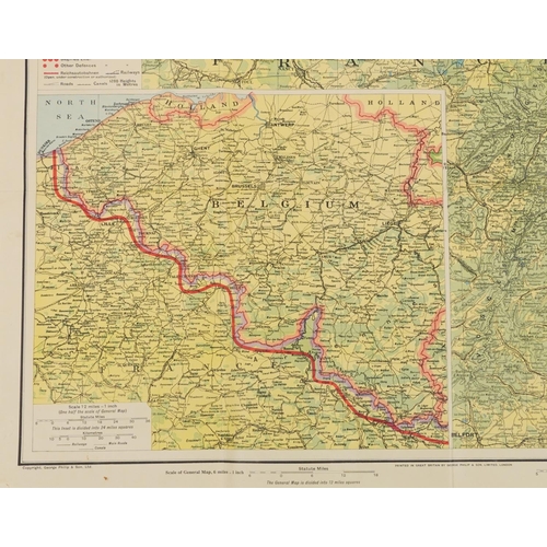 2298 - Military and other ephemera including Daily Express wall map of the Western Front and The Illustrate... 