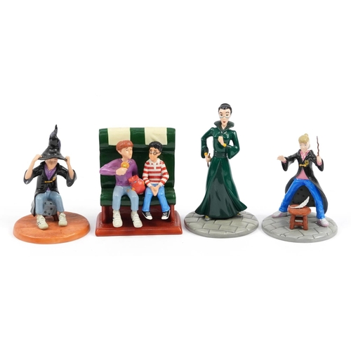 1134 - Four Royal Doulton Harry Potter limited edition collectable figures with boxes and certificates comp... 