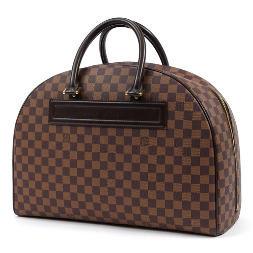 77 - Louis Vuitton Damier Ebene Nolita satchel bag with two canvas straps, date code SP0939, 32cm x 44.5c... 