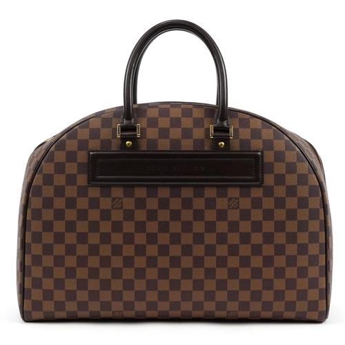 77 - Louis Vuitton Damier Ebene Nolita satchel bag with two canvas straps, date code SP0939, 32cm x 44.5c... 