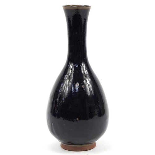 525 - Large Chinese porcelain vase having a flambe glaze, 45.5cm high