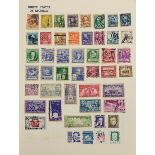 2536 - World stamps arranged in thirteen albums including Great Britain, South Africa, USA, Canada, Isle of... 