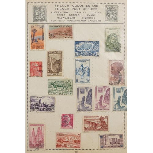 2535 - World stamps arranged in thirteen albums including Great Britain, Cyprus, Gibraltar, Mexico, Uruguay... 