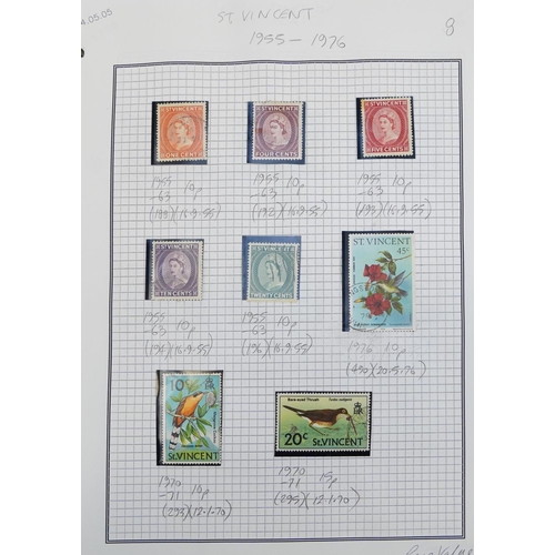 2535 - World stamps arranged in thirteen albums including Great Britain, Cyprus, Gibraltar, Mexico, Uruguay... 