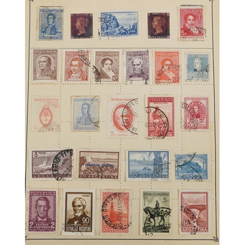 2535 - World stamps arranged in thirteen albums including Great Britain, Cyprus, Gibraltar, Mexico, Uruguay... 