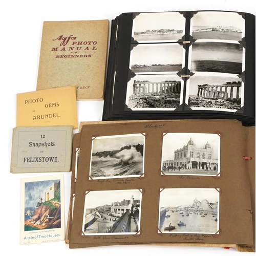 2257 - Early 20th century and later ephemera including an album of photographs including Venice, Barcelona,... 