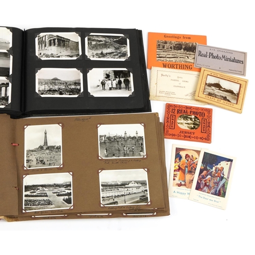 2257 - Early 20th century and later ephemera including an album of photographs including Venice, Barcelona,... 