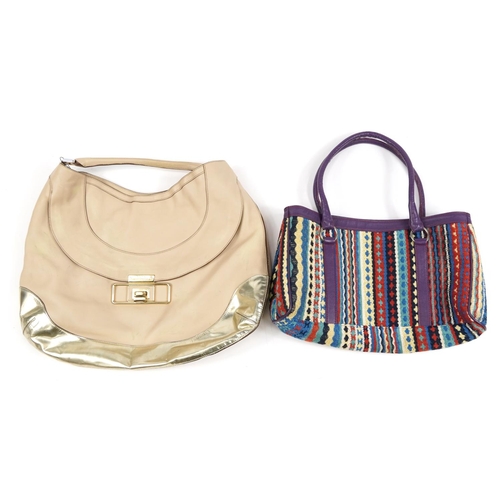 1269 - Two ladies bags comprising Anya Hindmarch and Missoni, the largest 46cm wide