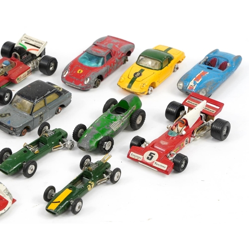 2040 - Vintage Corgi diecast vehicles including Formula 1 cars, Ferrari Berlinetta and Hillman Imp