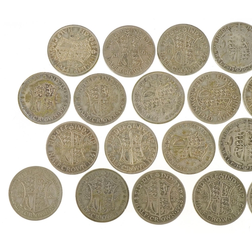 2386 - British pre decimal, pre 1947 half crowns, 304g