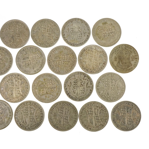 2386 - British pre decimal, pre 1947 half crowns, 304g