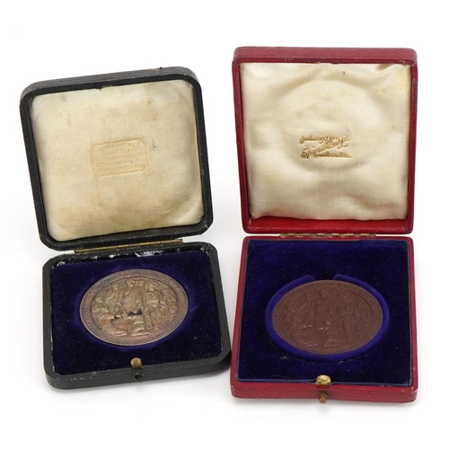 2461 - Two Doctor Barnardo's Homes Good Conduct & Length of Service medals, both with fitted cases includin... 