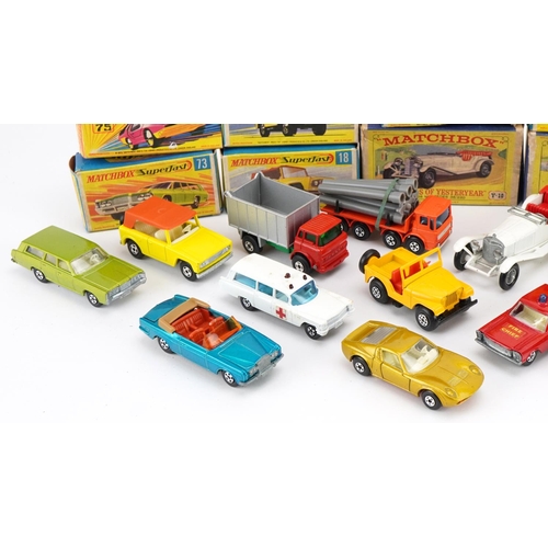 2032 - Vintage and later diecast vehicles, mostly with boxes including Matchbox Superfast and Matchbox Mode... 